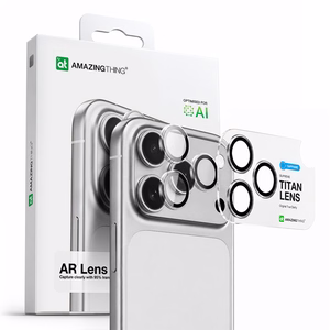 AmazingThing Sapphire Camera Glass for iPhone 17 Pro / Pro Max - with Clear Frame
