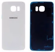 Takakuori Samsung G920F S6:lle White Pearl (ilman kameralasia) alkuperäinen (käytetty Grade B)