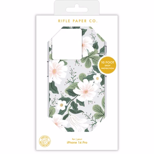 Rifle Paper Clear suojakuori iPhone 14 Pro -laitteelle, Willow -kuvioinen