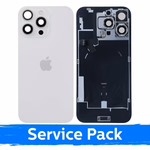 Takakansi, yhteensopiva Apple iPhone 16 Pro Max -mallin kanssa / Valkoinen titaani / (Service Pack)