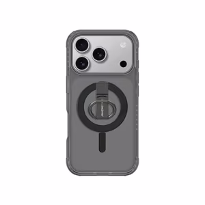 AmazingThing Titan Pro Grip Ring -sarja suojakuori iPhone 17 Pro, MagSafe-yhteensopiva - musta