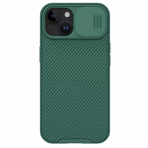 Nillkin CamShield Pro PC+TPU Suojakuori iPhone 15 Plus:lle vihreä