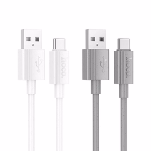 Hoco USB-A - USB-C -kaapeli 3A 1 m X107 harmaa