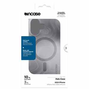 Incase Halo Case -suojakuori MagSafe-tuella iPhone 16:lle, Oil Slick Smoke