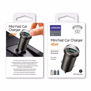 Car charger Joyroom (C-A35) (1xUSB-C; 1xUSB; 4.8A 45W) black