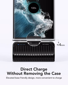 Ulkoinen akku Veger PlugOn (W0558) PD QC3.0 3A 20W 5000 mAh sisäänrakennetulla Type C -liittimellä musta
