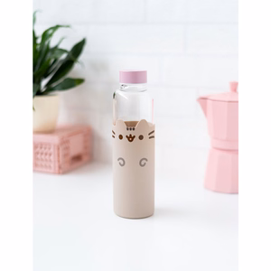 Pusheen-lasinen juomapullo, 500 ml