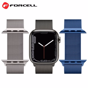 Hihna Apple Watch:lle Forcell F-Design FA03 magneettinen teräs 38 / 40 / 41 mm sininen