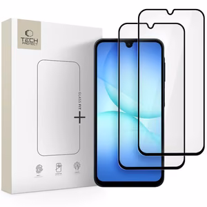 Tech-Protect Glass Fit+ 2-pack tempered glass for Samsung Galaxy A16 4G / 5G / A26 5G / A17 4G / 5G - black