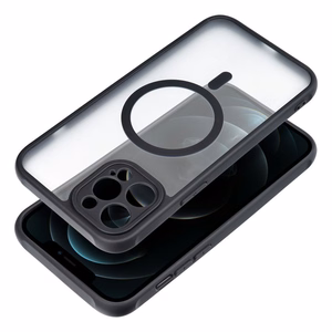 Suojakuori iPhone 12 PRO MAX:lle Full Matte Mag Cover yhteensopiva MagSafe musta
