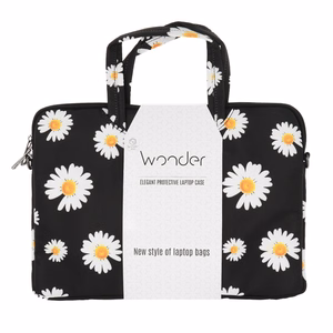 Wonder Briefcase kannettavan laukku 17 tuumaa mustat päivänkakkarat