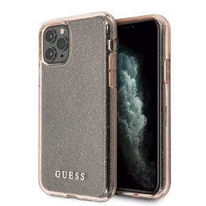 Guess GUHCN58PCGLPI iPhone 11 Pro vaaleanpunainen/vaaleanpunainen kova kotelo Glitter