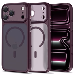 Tech-Protect MagPrime MagSafe CC suojakuori malleille iPhone 18 Pro Max / 17 Pro Max, viininpunainen