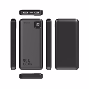 Forever varavirtalähde TB-300M PD QC 22,5W 10000 mAh, musta