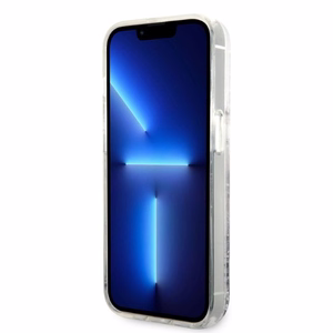 Karl Lagerfeld KLHCP14LLNKHCH iPhone 14 Pro 6.1" hopeinen/hopeinen kovakuori Glitter Karl Head