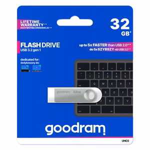 GOODRAM Pendrive UNO3 - 32GB USB 3.2 gen 1 hopeinen