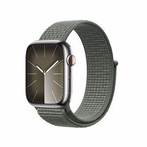 Crong Nylon sport strap for Apple Watch 44 / 45 / 46 / 49 mm, military green