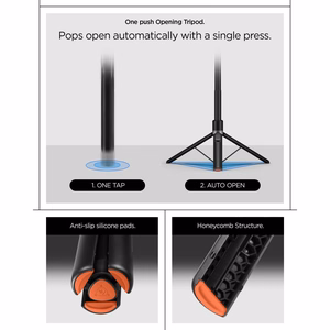 Spigen S581W MagSafe Bluetooth Selfie Stick and Tripod - Black