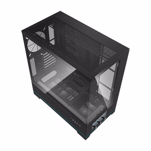 Darkflash DY451 tietokonekotelo ilman tuulettimia (musta)