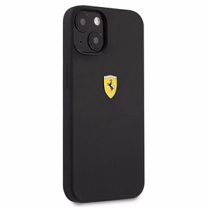 Ferrari FESSIHCP13SBK iPhone 13 mini 5.4" musta/musta kovakotelo Silikoni