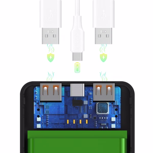 Wozinsky Wpower WPBBK-2 10000mAh Varavirtalähde - Musta