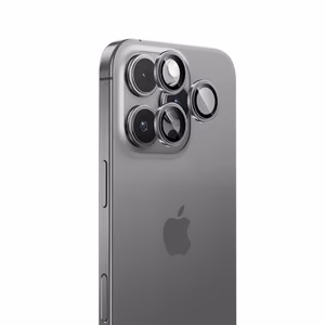 Benks Karkaistu lasi Glass Warrior Lens Protector kameralle iPhone 16 Pro:lle/16 Pro Max:lle (linssi 3 kpl) hopeinen