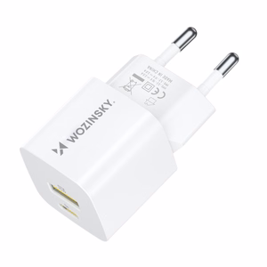 Wozinsky WWCEAC GaN USB-A USB-C 33W Wall Charger - White