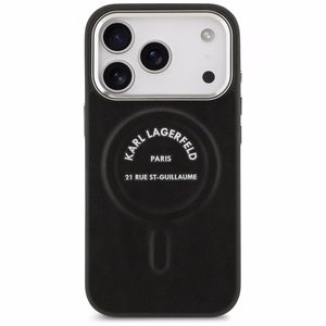 Karl Lagerfeld Karl RSG Logo MagSafe suojakuori iPhone 17 Pro:lle - musta