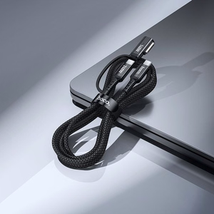 Kaapeli 2in1 USB C - USB C / Mag3 Hoco 240W 1,8 m U142 musta