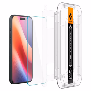 Spigen Glas.tR EZ Fit karkaistu lasi iPhone 15 / 16:lle - 2 kpl.