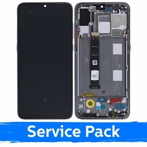 LCD-näyttö yhteensopiva Xiaomi Mi 9 kehyksellä / harmaa / (Service Pack)