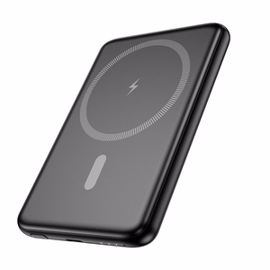 Varavirtalähde Hoco 5000 mAh QC PD 2A 20W erittäin ohut J140A musta, MagSafe-yhteensopiva