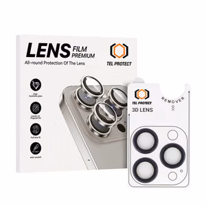 Karkaistu lasi Tel Protect 3D Linssi kameralle iPhone 14 Pro/14 Pro Max:lle violetti (3 linssiä)