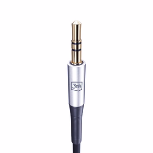Audiokaapeli 3mk USB-C - 3,5mm 1,0m musta