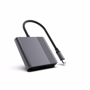 Gembird A-CM-HDMIFDPF-01 USB-C HDMI + DP -adapteri, 4K 60Hz, musta