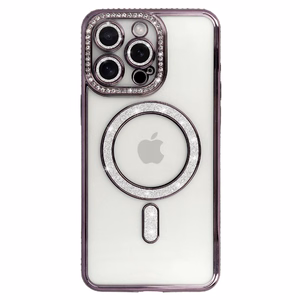 Bling Magsafe Suojakuori Iphone 16:lle violetti