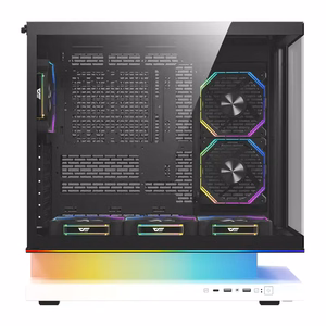 DarkFlash F1 ATX -tietokonekotelo ja 6 tuuletinta, valkoinen