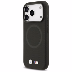 BMW M FW Metal Logo MagSafe Suojakuori iPhone 17 Pro:lle - musta