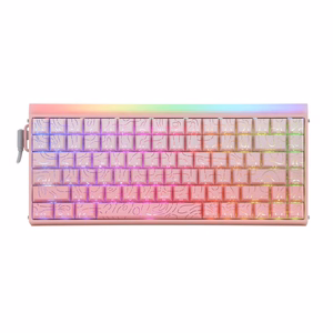 HERO84 HE PINK+Gradient+Contour Dragon King RGB AULA gasket näppäimistö