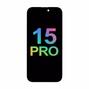 Mecanico Soft OLED Näyttö Incell iPhone 15 Pro:lle musta kehyksellä (Support IC Transplant)