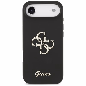 Guess Silikoninen Big 4G Script Suojakuori iPhone Air:lle musta