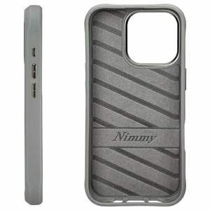 NIMMY Suojakuori COOL&CUTE 2.0 Karhu iPhone 16 Pro:lle harmaa