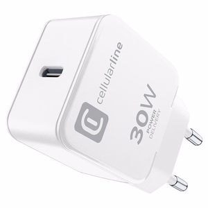 Cellularline The One USB-C Power Delivery -verkkolaturi, 30 W, valkoinen