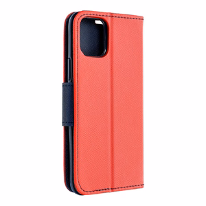 Flip-suojakuori Samsung A37:lle Fancy Book punainen / laivastonsininen