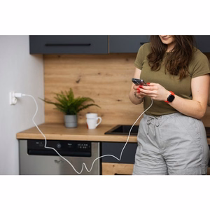 Kaapeli USB C - USB C Forcell F-Energy QC4.0 PD 3A 60W 3 m C338 valkoinen