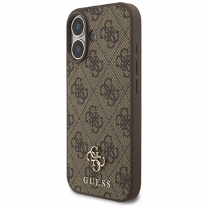 GUESS 4G Small Classic Logo MagSafe -suojakuori iPhone 17 - ruskea