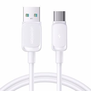 Joyroom Multi-Color Series A14 USB-A / USB-C 3A Kaapeli 1.2m - valkoinen