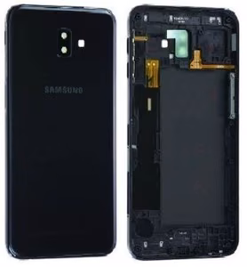 Takakansi Samsung J610 J6+ 2018 musta alkuperäinen (käytetty, Grade C)
