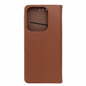 SMART PRO Book nahkainen suojakuori Xiaomi Redmi 15C (173,16 x 81,07 x 8,2):lle ruskea