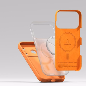 Ringke Silikoninen Magneettinen MagSafe Suojakuori iPhone 17 Pro Max:lle - Oranssi